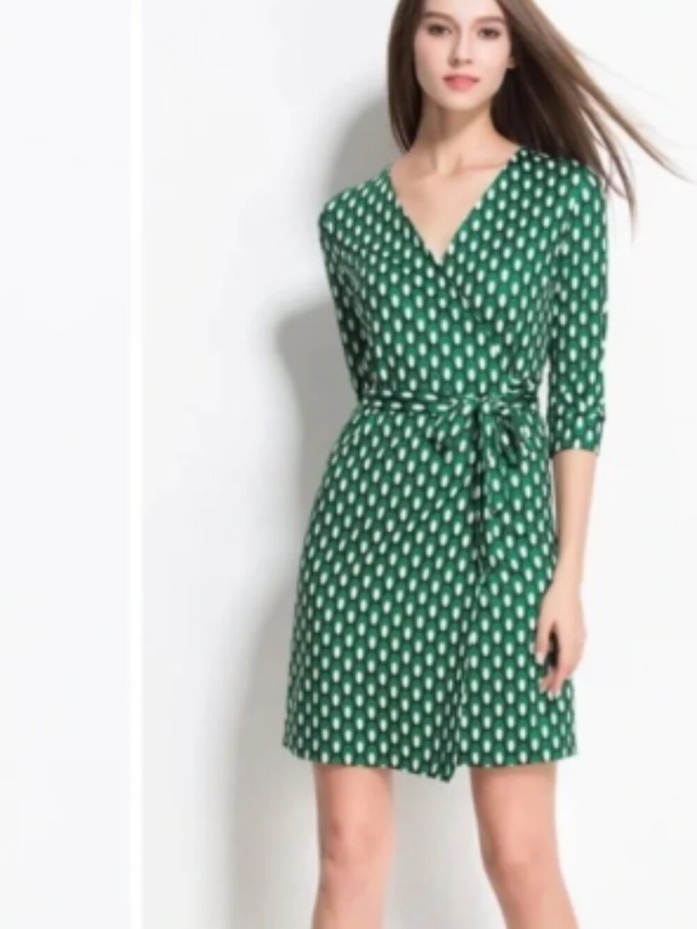 Diane von Furstenberg New Julian Two Silk Wrap Dress